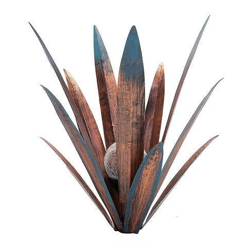Jesokiibo tequila sculpture garden statue withstands outdoor conditions with durable iron construction.