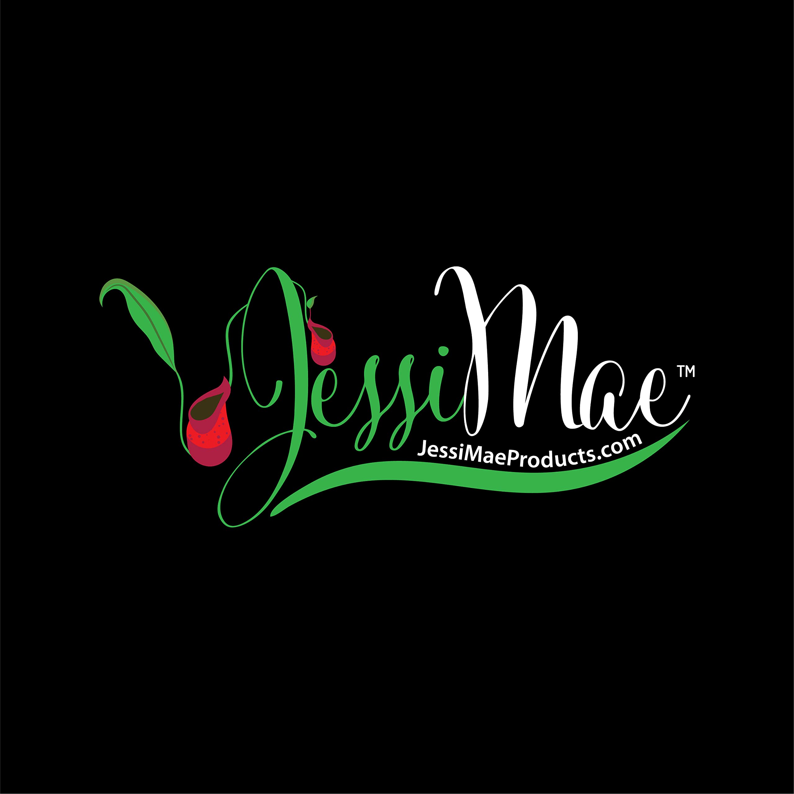 Bottle close-up of Jessi Mae Drops emphasizes clear accurate dosing for predatory plants.