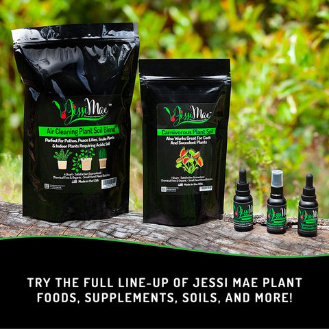 Ingredients blend of blood meal and seaweed in Jessi Mae Drops supports nutrient rich feeding.