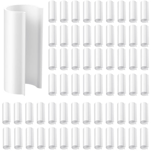 Jetec 64-piece PVC pipe clips for greenhouse clamps secure lightweight framing.