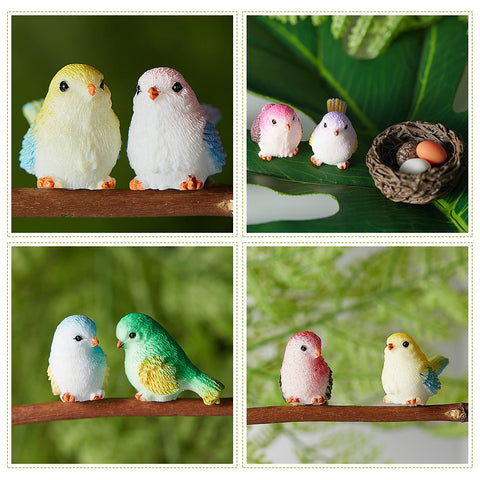 Jetec bird eggs miniatures pack for terrariums and shelves