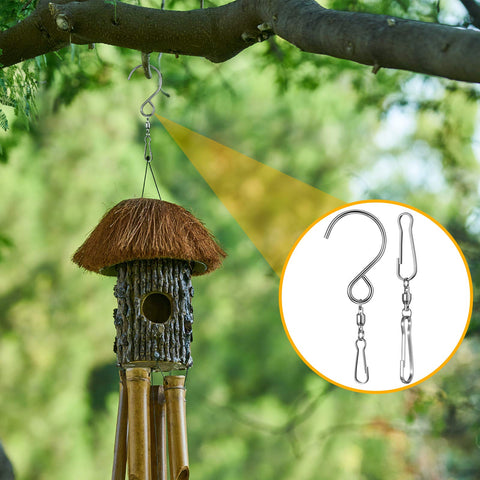 Jetec bird feeder and wind sock clip ready for outdoor setups.