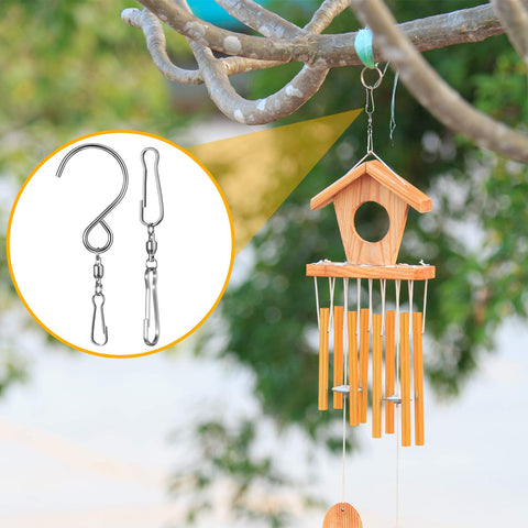Jetec clip for wind ornaments supports rotations and easy display changes.