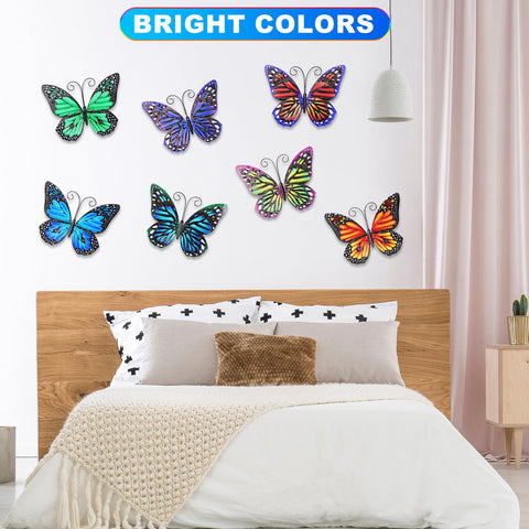 Jetec colorful wrought-iron butterflies hanging to brighten a room