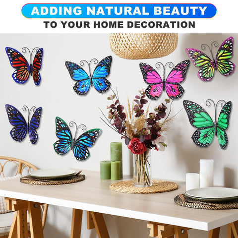 Jetec eight-color butterfly decor set for versatile styling