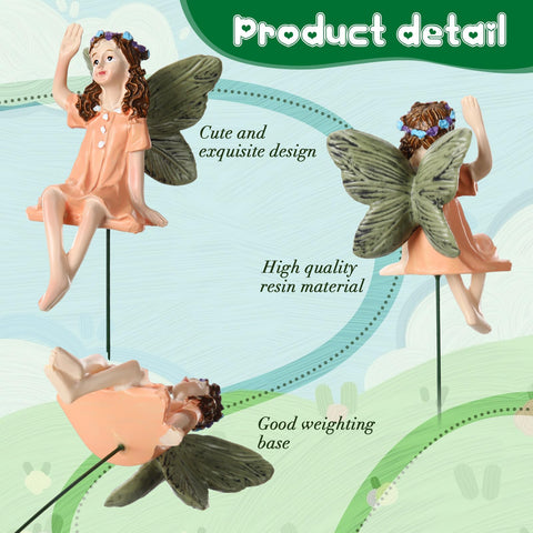 Jetec fairy resin garden figurine 03 mid-dance pose adds whimsy to yards