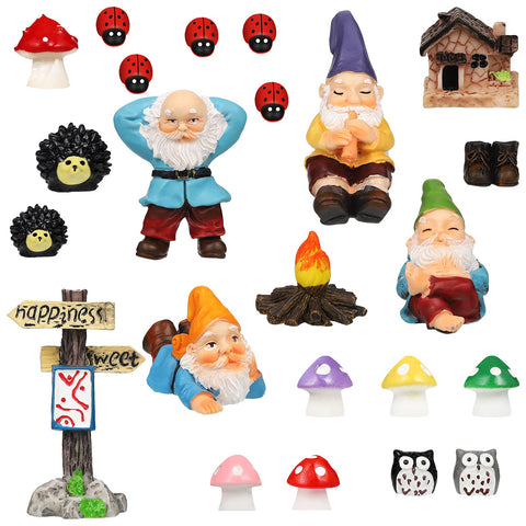 Jetec Fire Gnomes crawling gnome adds playful texture to planters