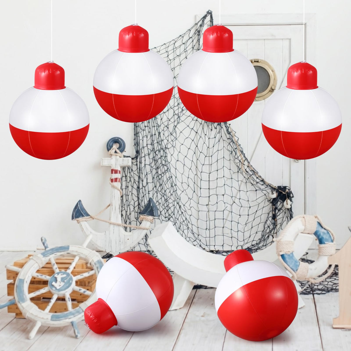 Jetec fishing bobber inflatable 12-inch display for outdoor parties