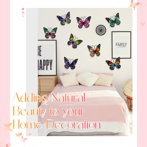 Jetec hanging iron butterflies are easy to mount on walls and surfaces.
