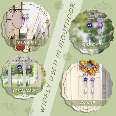 Jetec garden decor wind spinner stabilizer elevates porch ambiance.