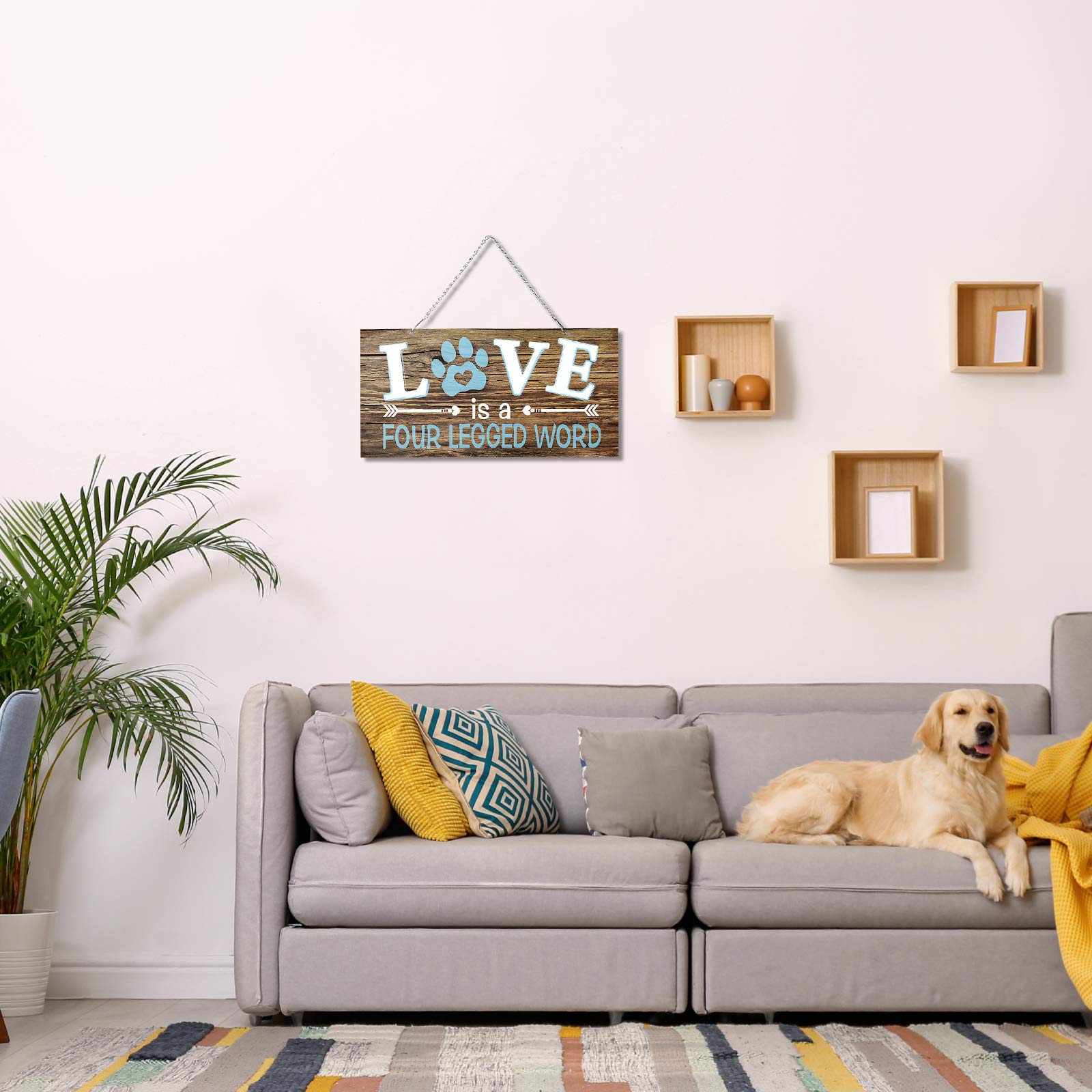 Jetec 12x6 inch dog decor brings playful charm to spaces.