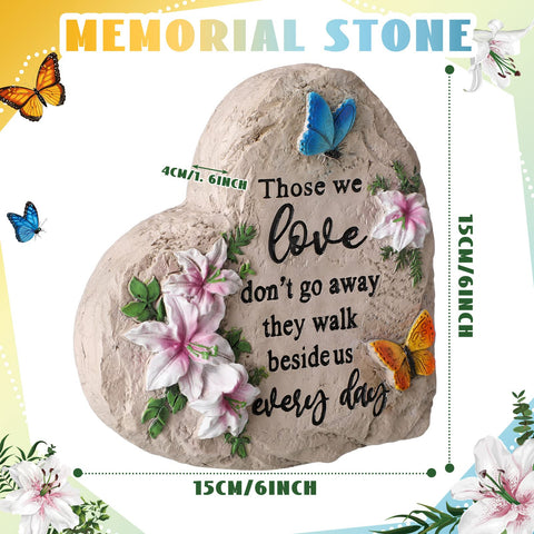 Jetec memorial stone showing engraved warm words for condolence display.