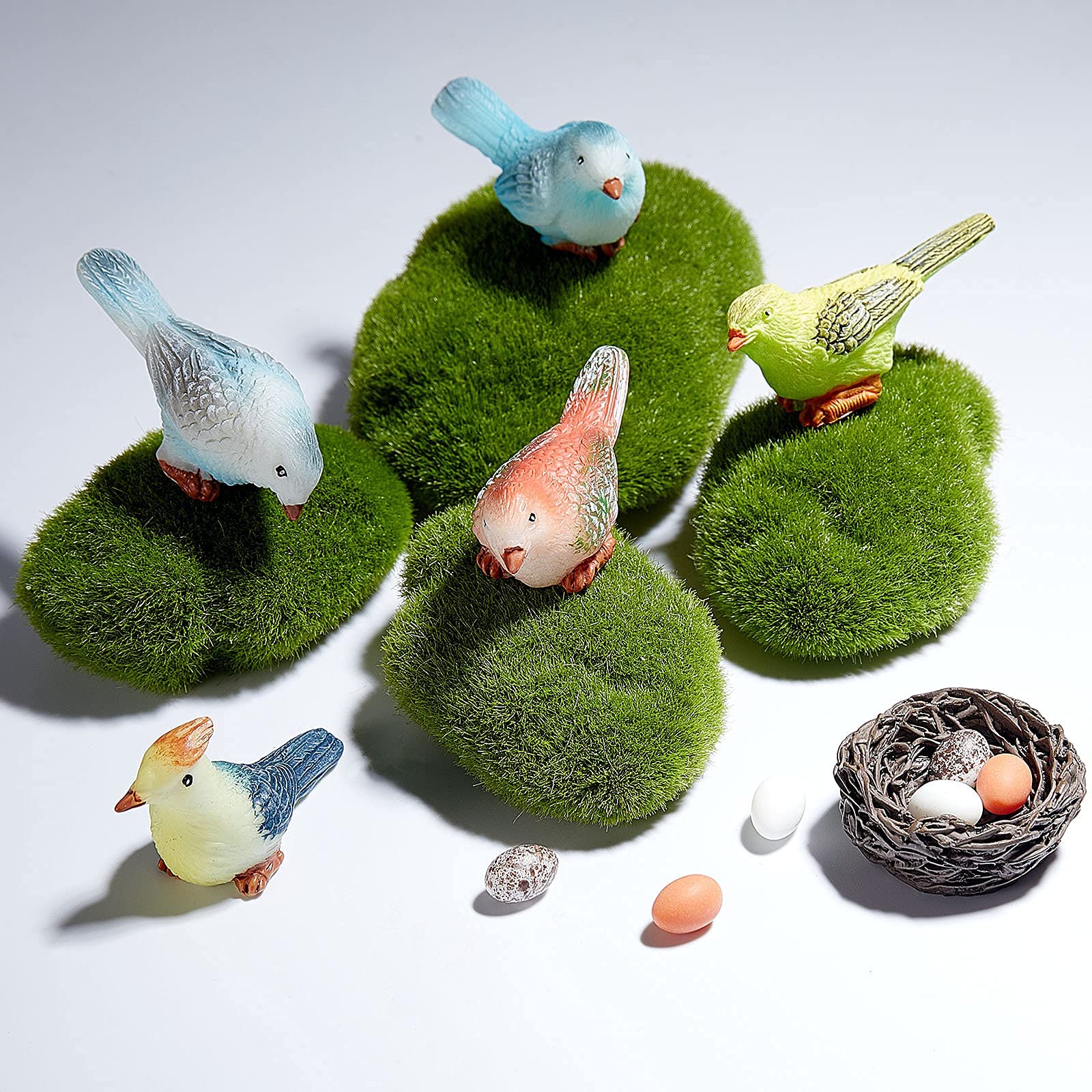 Jetec micro landscape bonsai bird ornaments spark imaginative layouts