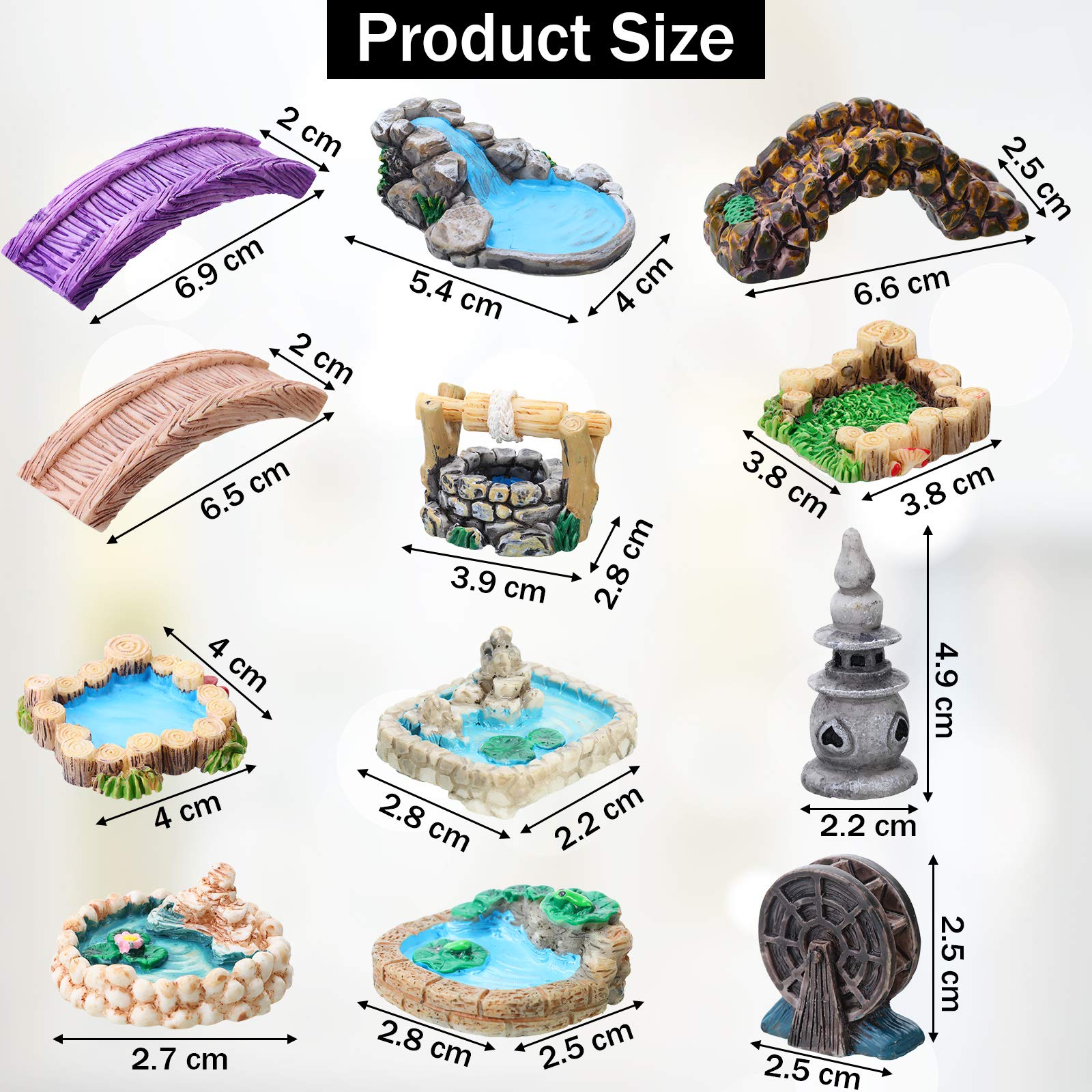 Jetec lighthouse mini ornament enhances color-rich decor and outdoor resilience