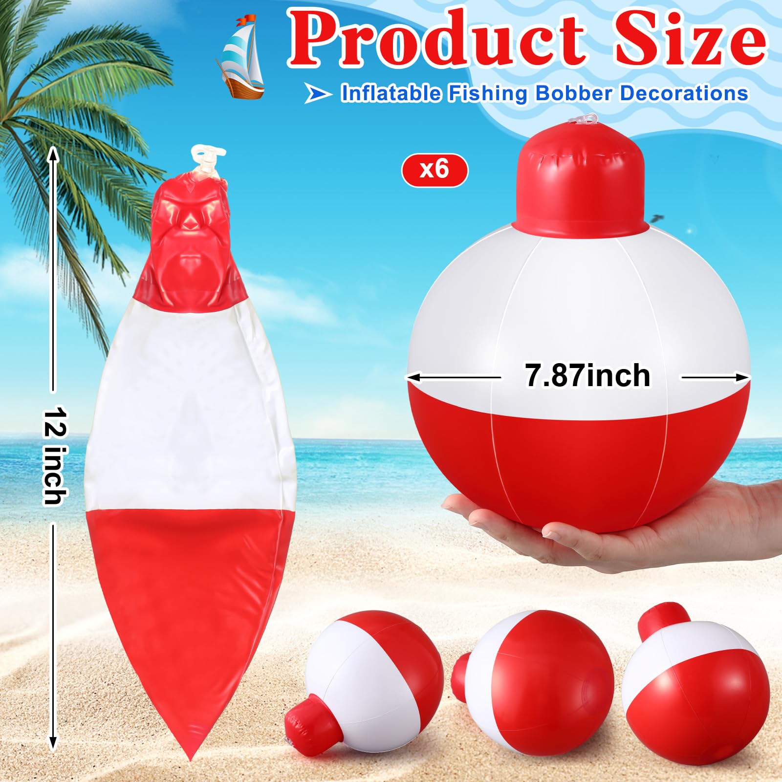 Jetec outdoor bobber decor for yards and porches adds durable nautical charm