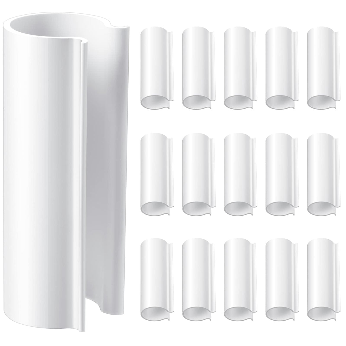 Jetec PVC pipe clips 2-4in long secure 1/2 inch tubes for greenhouse framing