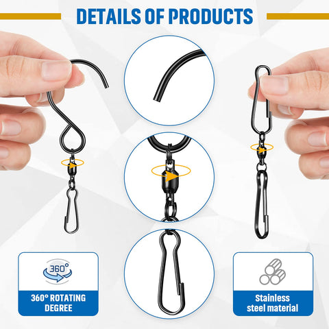 Jetec S-shaped clip closeup highlights smooth edges and secure grip.