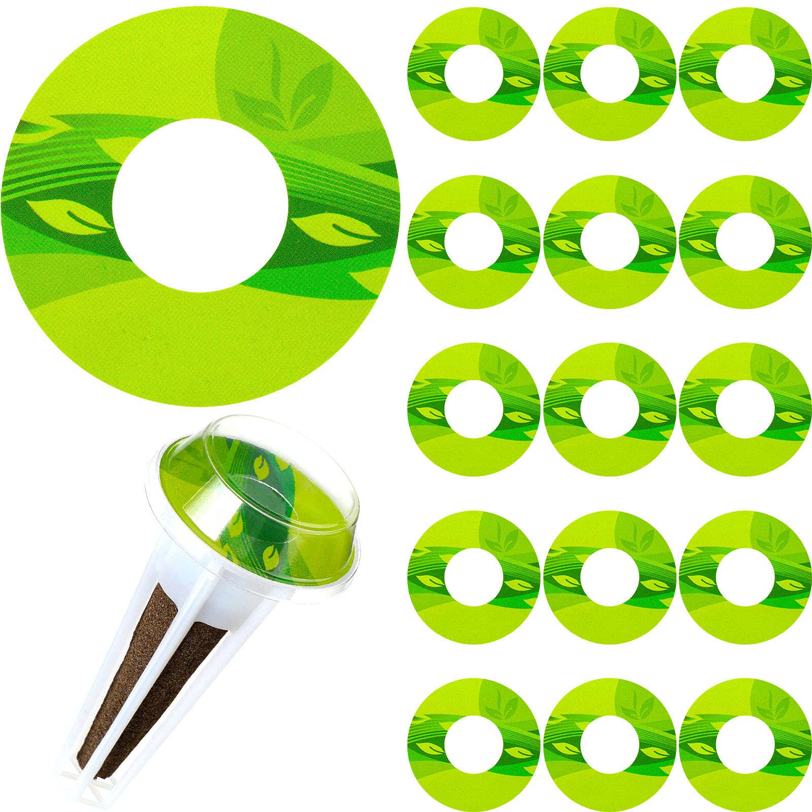 Jetec seed-pot labels with a green base for easy seedling tagging.