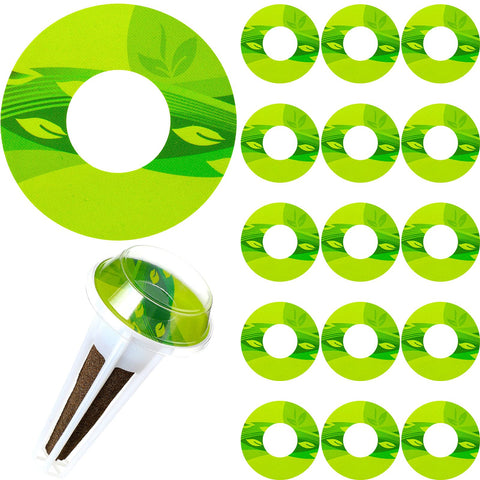 Jetec seed-pot labels with a green base for easy seedling tagging.