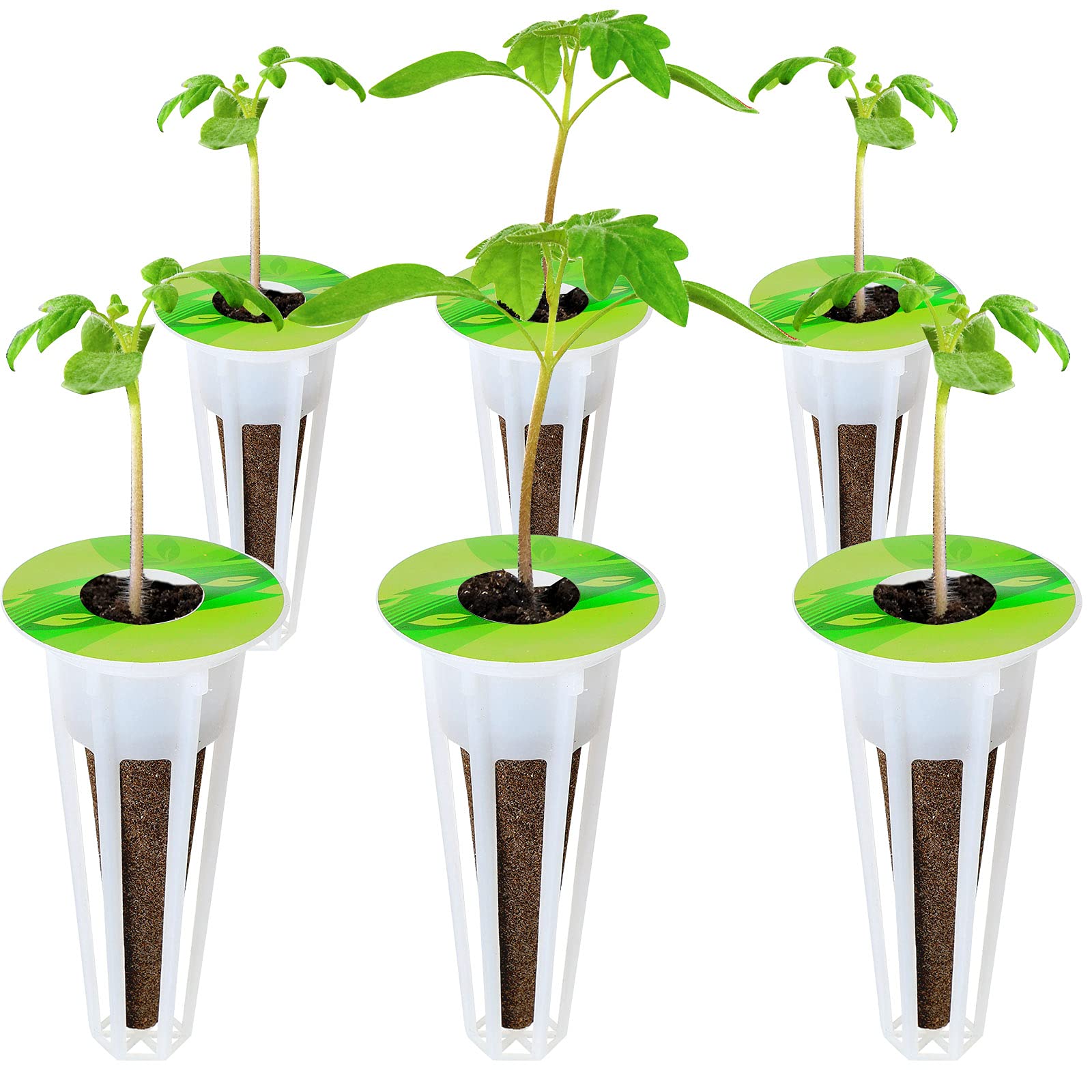 Jetec adhesive plant labels for hydroponic baskets with strong grip