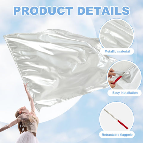 Jetec 51-45 inch worship flag set designed for easy handling