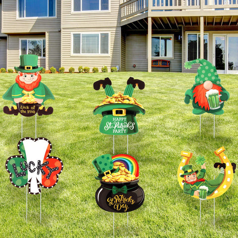 Jetec vibrant green signs add color and charm to outdoor celebrations.