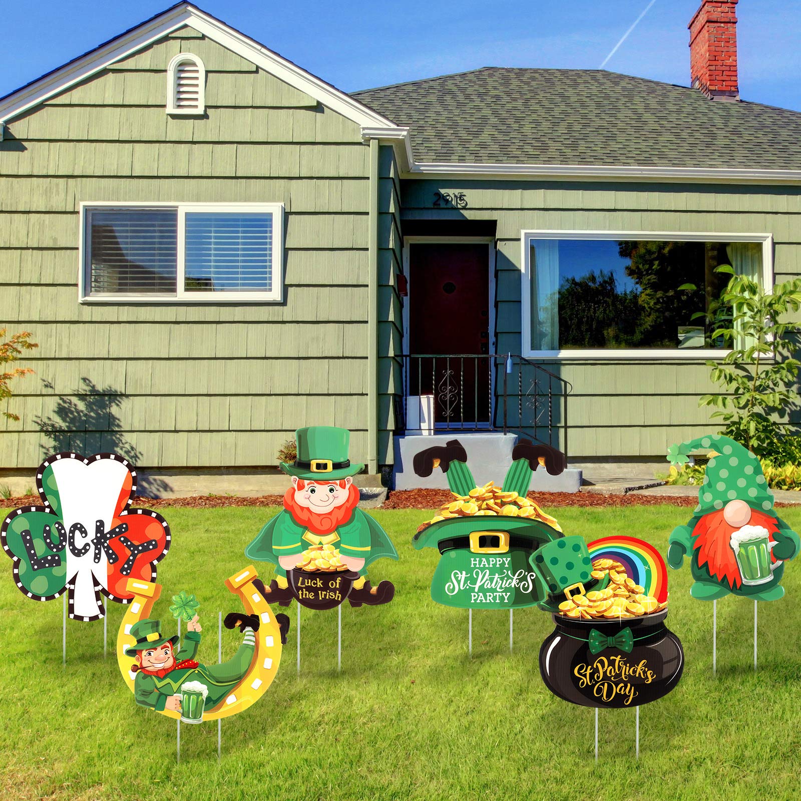 Jetec garden signs resist rain, keeping vivid designs for gatherings.