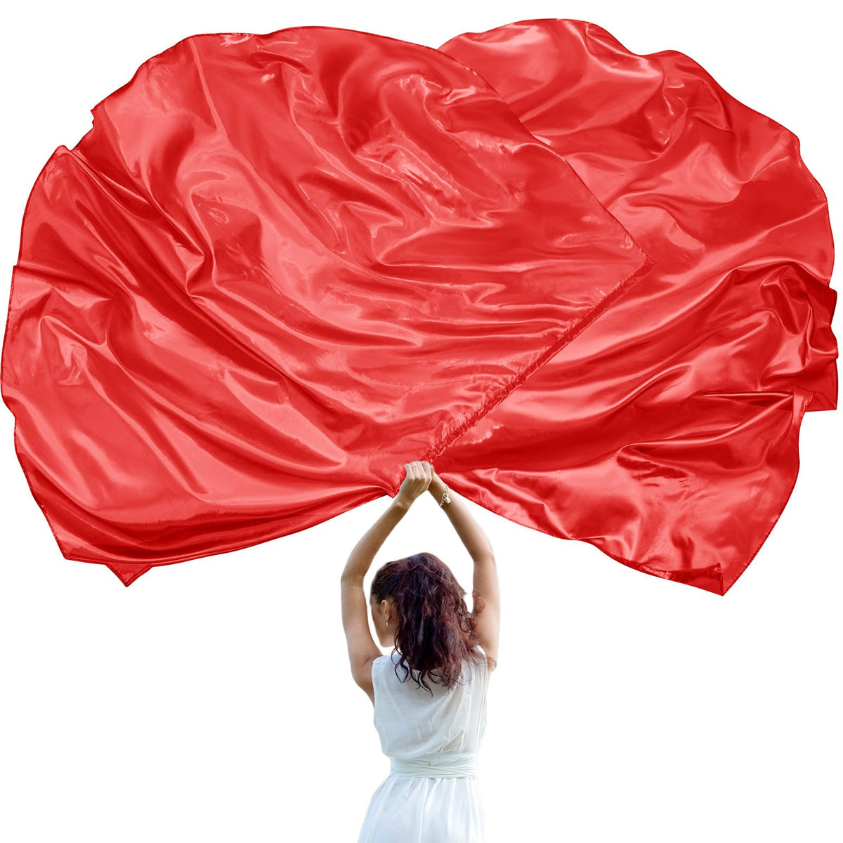 Jetec worship flags with angel-wing semicircle and flexible rod for graceful stage presence.