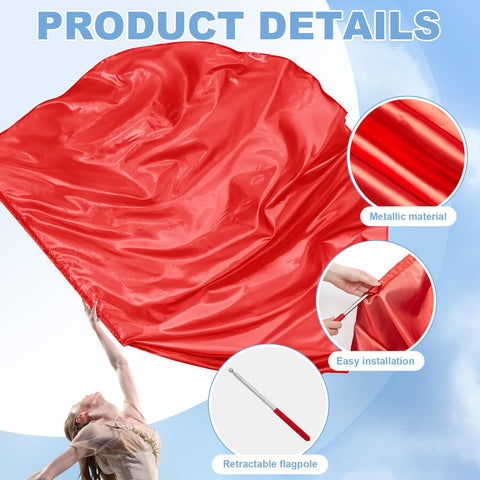 Jetec worship flags enable graceful rotation and flowing motion on stage.