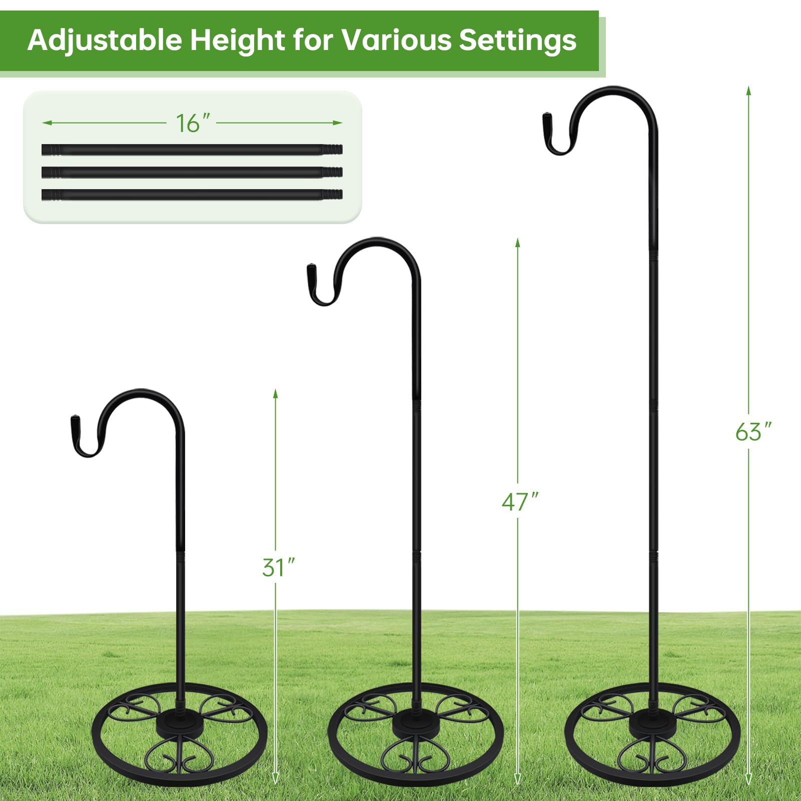 JETTIFY tool-free assembly with removable pole for quick setup