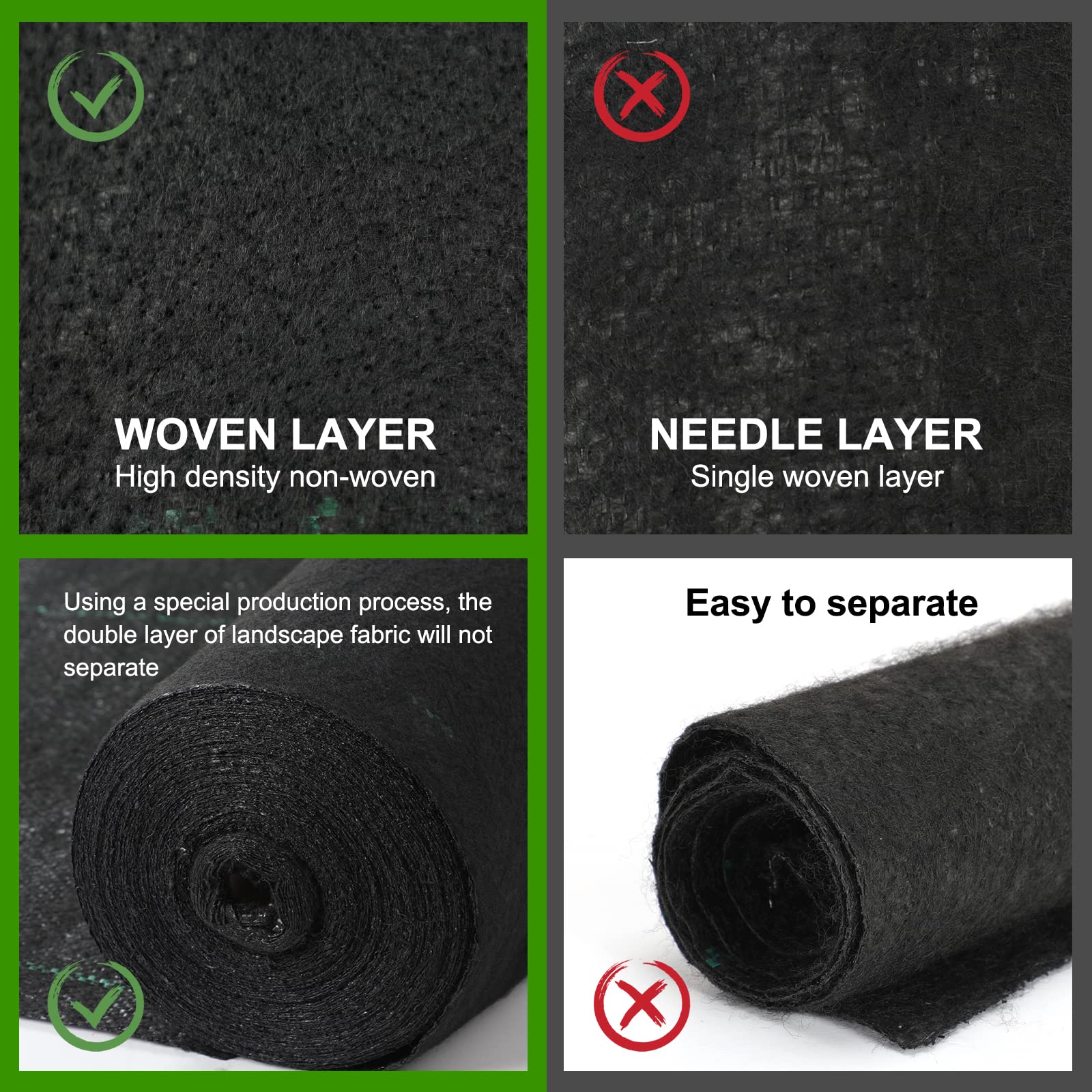 Jevrench durable ground cover fabric installed for pathways and garden beds