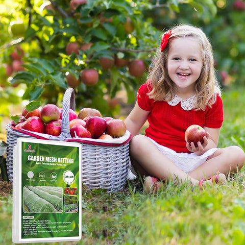 Jevrench Garden Netting keeps flowers and vegetables safe from pests.