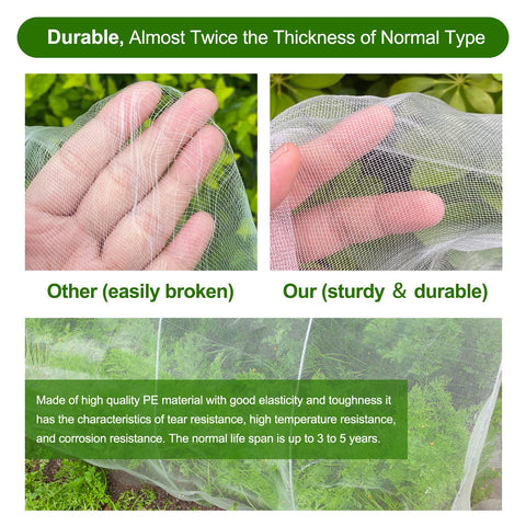 Jevrench netting allows watering through the mesh for easy irrigation