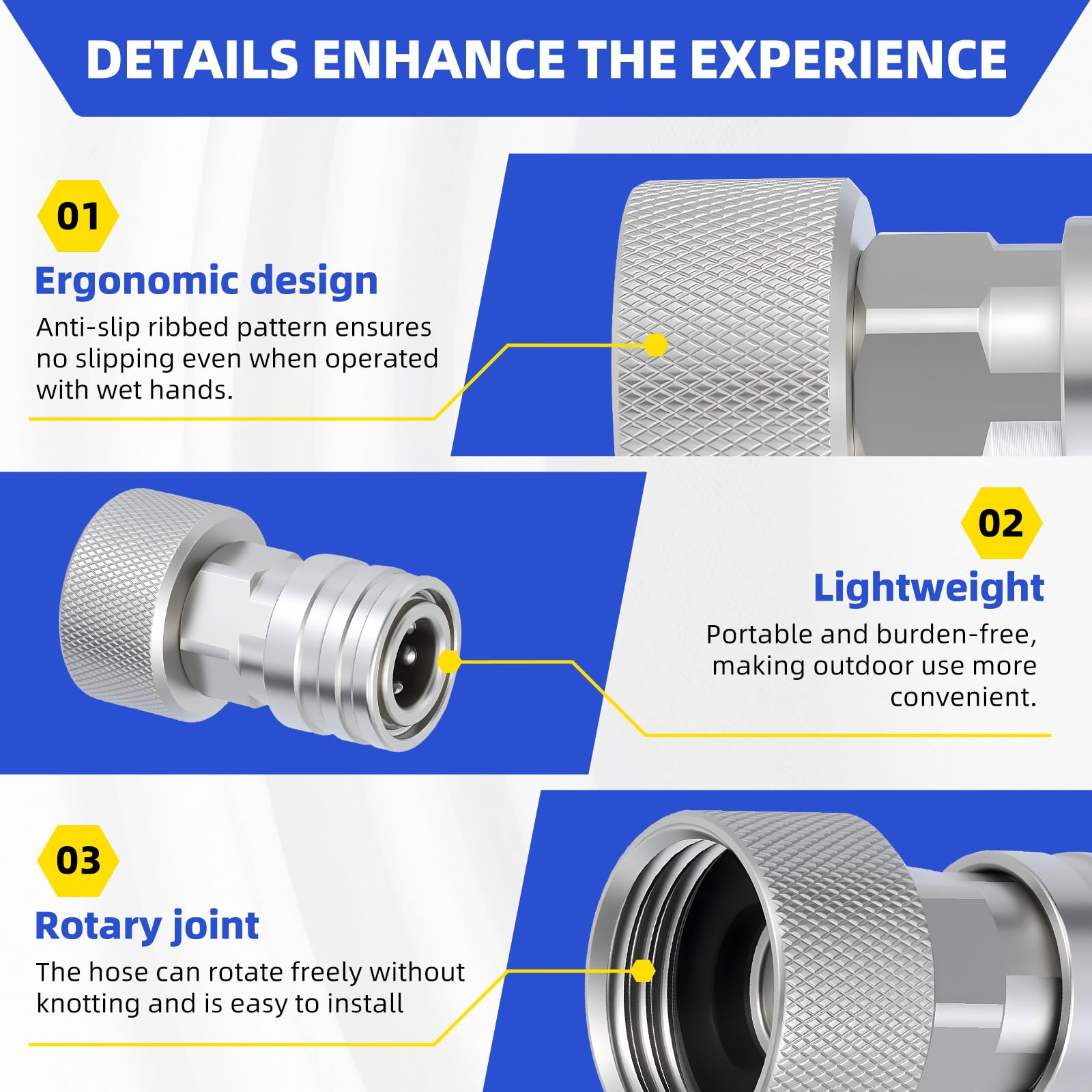 Jewheg secure locking mechanism visible on the adapter for leak-free performance.