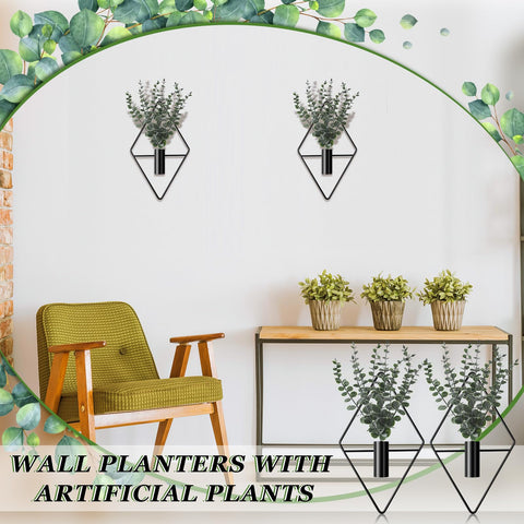 Jexine metal wall planter features a durable coating for long-lasting display.