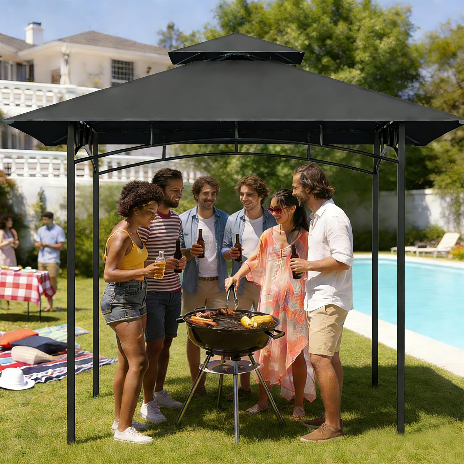 Jexlundo double-layer canopy design improves airflow and reduces heat buildup.