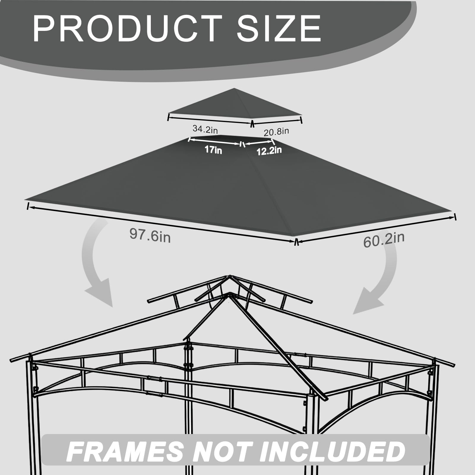 Jexlundo PU waterproof coating keeps your grilling area dry.