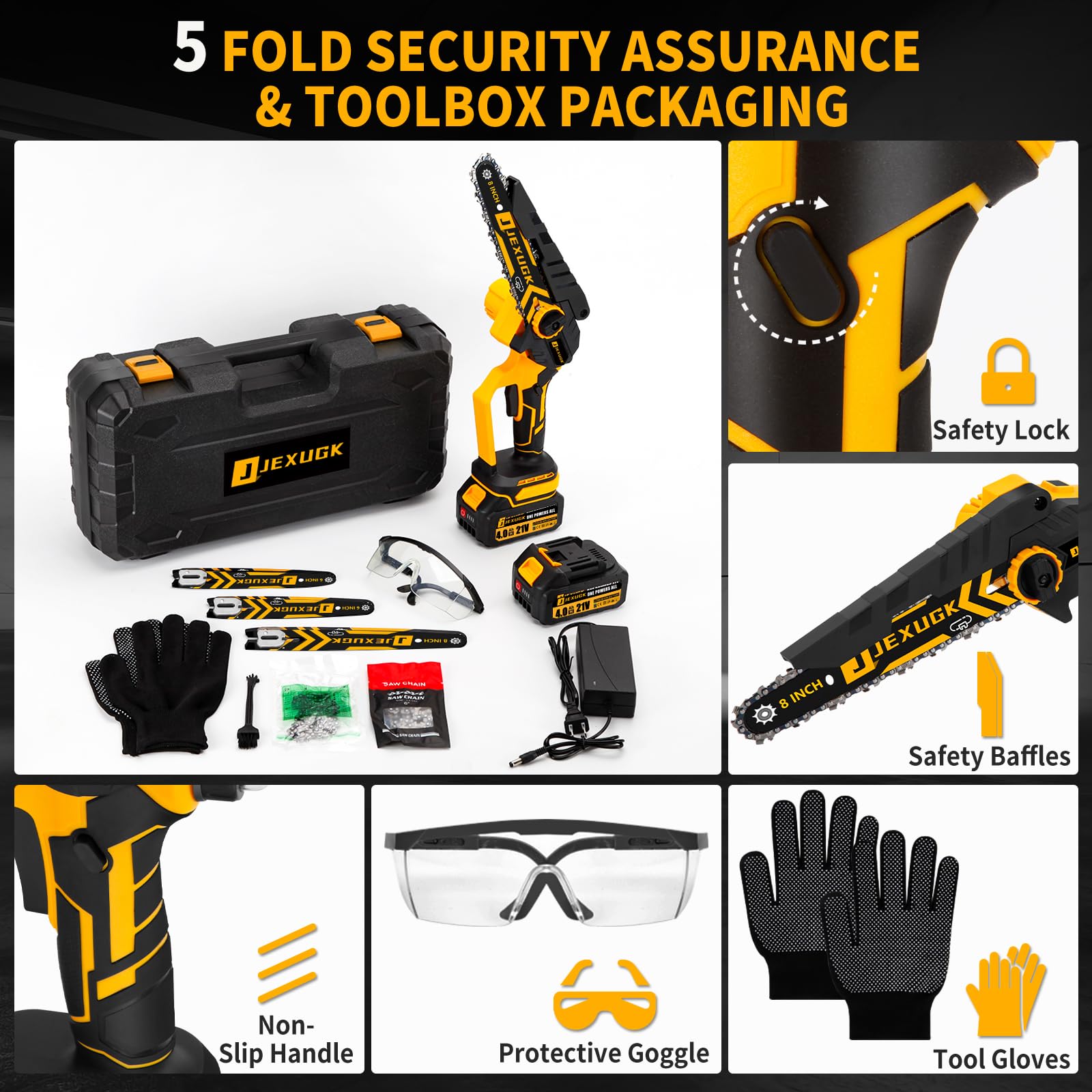 JEXUGK packaged box showing complete kit and accessories