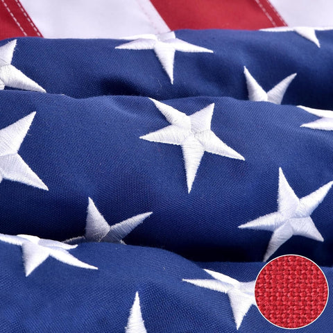 Jexusev American flag outdoor 3x5 vibrant display for porch or yard enhances curb appeal