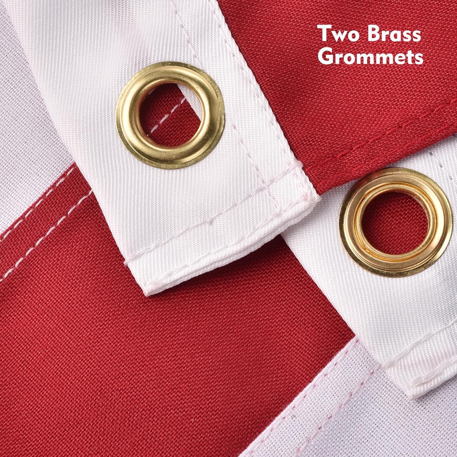 Jexusev American flag embroidered stars detail high sewing density boosts visual quality and longevity