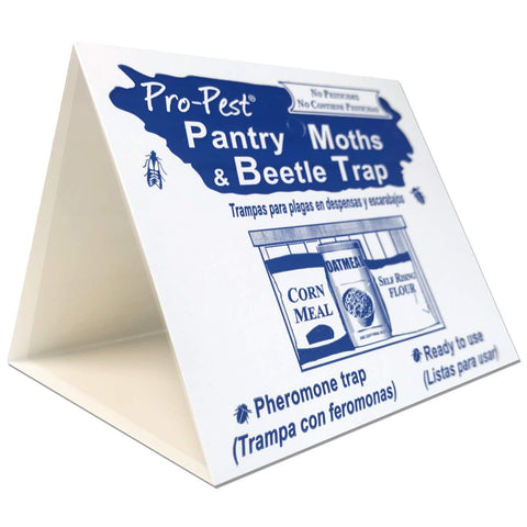 JF Oakes Pro-Pest Pantry Traps assembled into a triangular, ready-to-use setup.