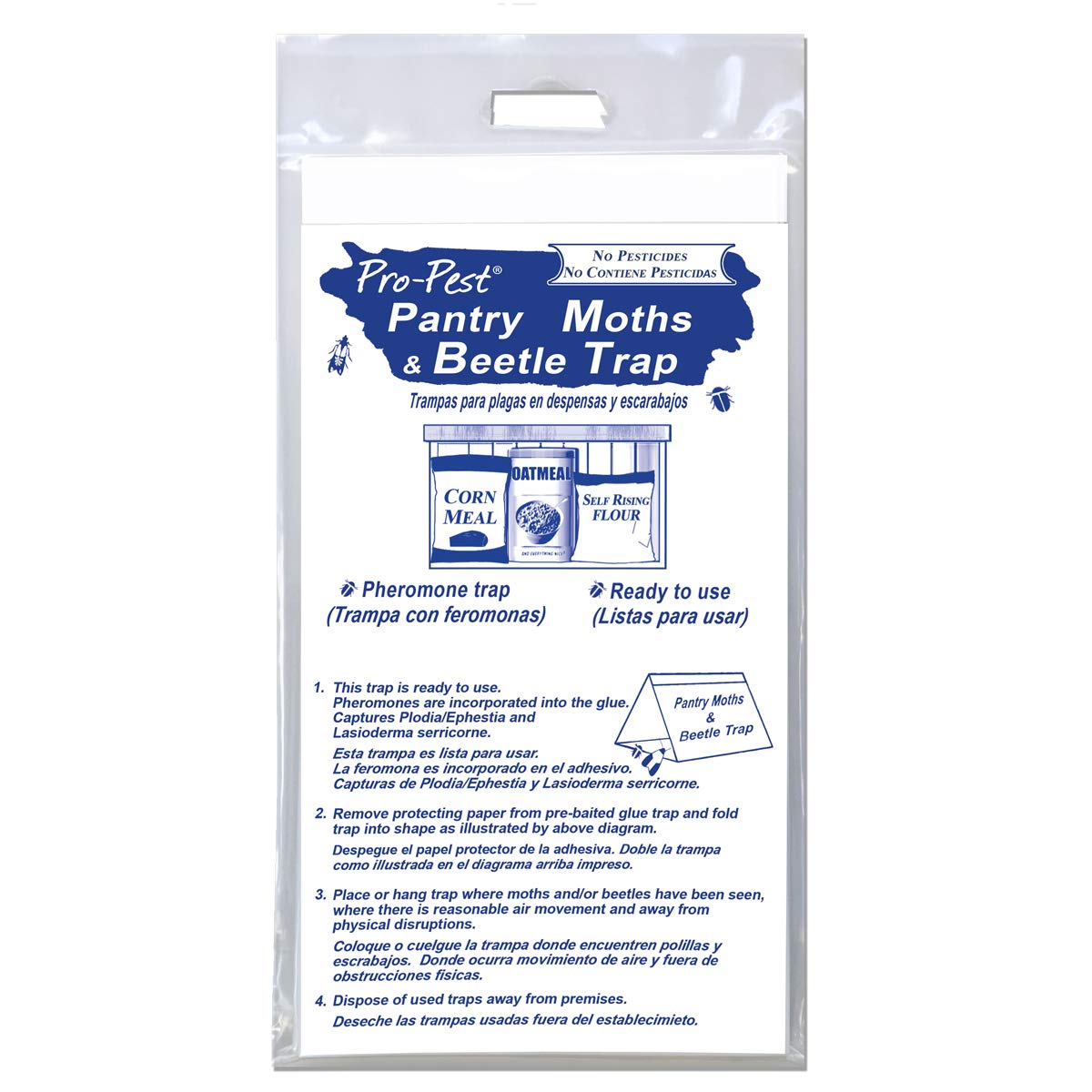 JF Oakes Pro-Pest Pantry Traps hung or placed on a shelf for versatile placement.