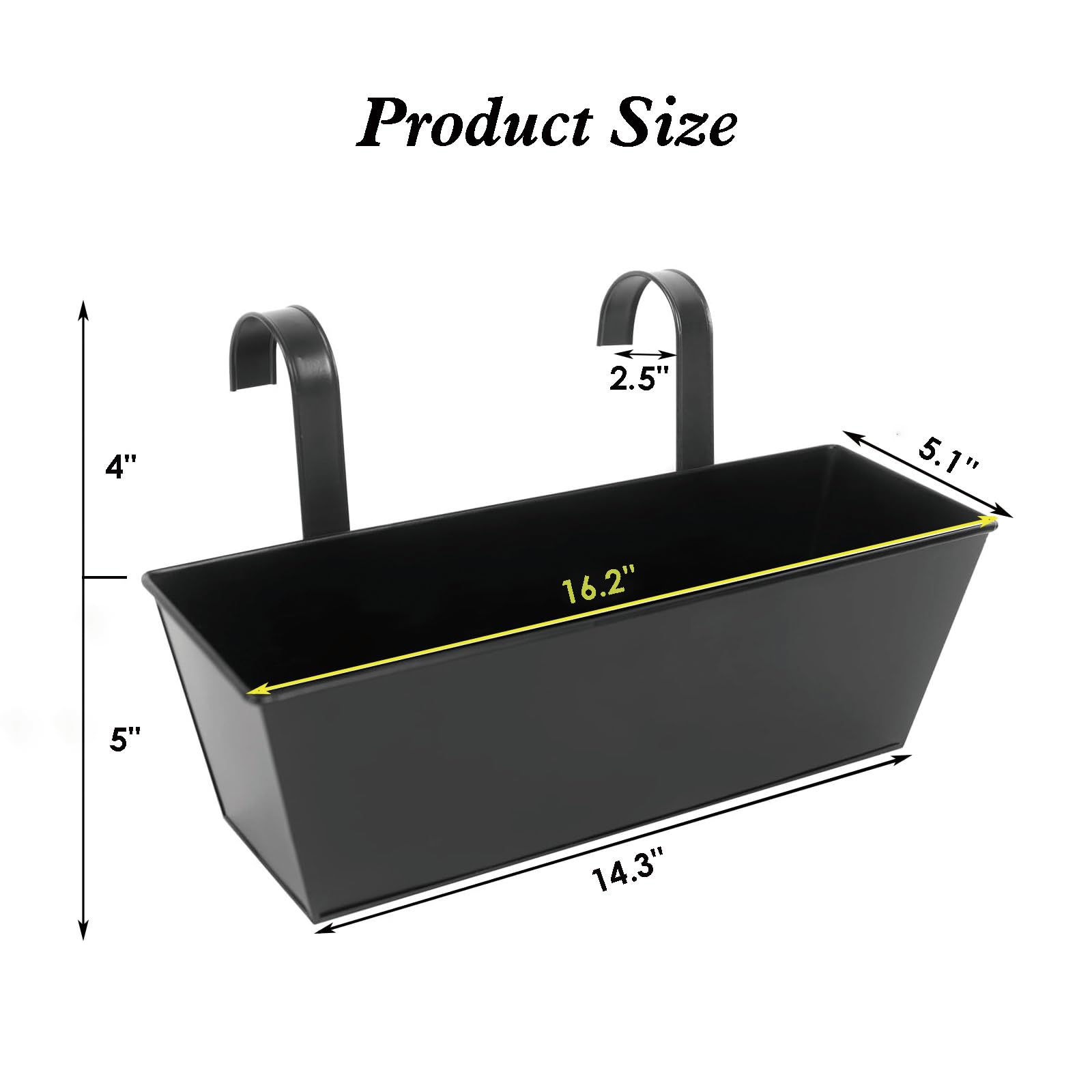 JFMAMJ planters feature drainage holes to help balance moisture.