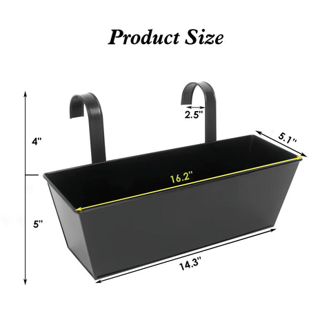 JFMAMJ planters feature drainage holes to help balance moisture.
