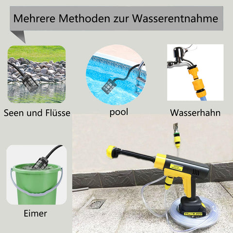 JFOTOY 1200psi nozzle options deliver versatile spray modes for precise cleaning tasks