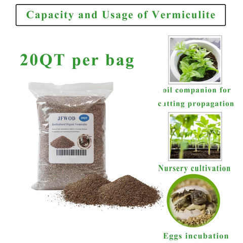 JFWOD Organic Vermiculite texture in soil illustrating improved porosity and root access