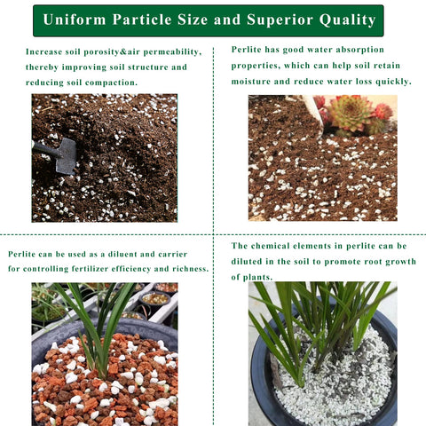 JFWOD perlite aerated soil enhances oxygen access to plant roots