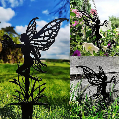 JGZTJXNK 3-piece set garden display shows versatile placement in yard or pot.