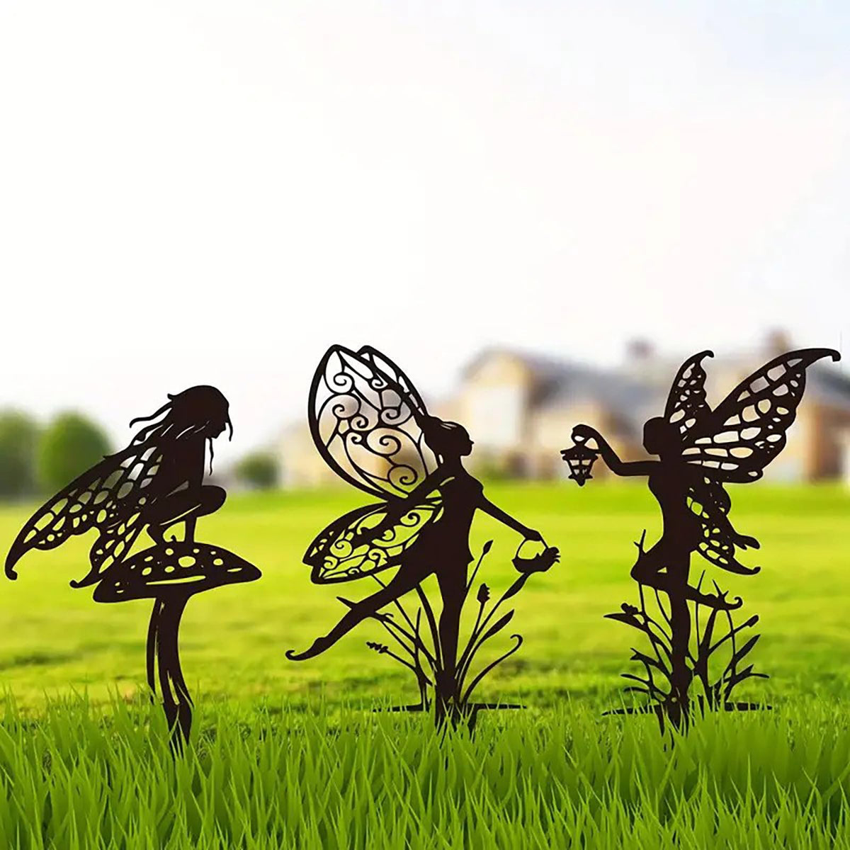 JGZTJXNK garden decoration fairy stake sunlit brings whimsy to your yard.
