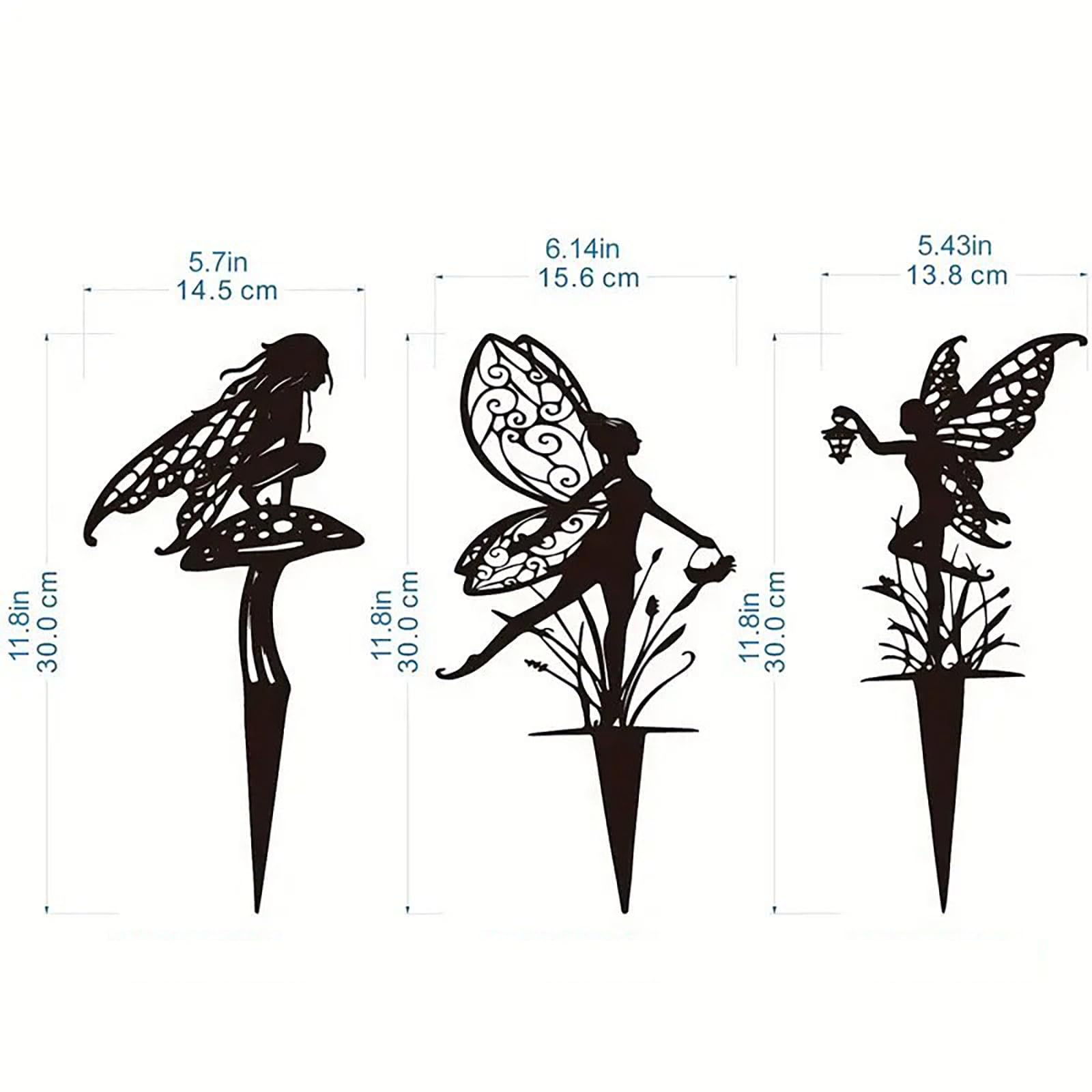 JGZTJXNK metal fairy-figure close-up highlights sturdy steel construction.